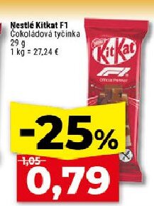 Nestlé Kitkat F1 Čokoládová tyčinka