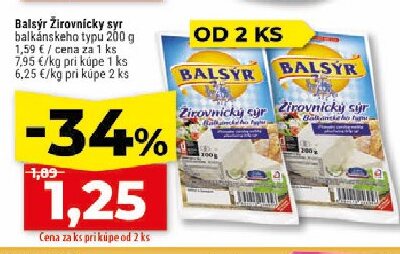 Balsýr Žirovnícky syr balkánskeho typu