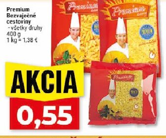 Premium Bezvaječné cestoviny