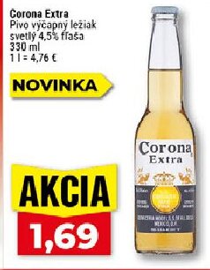 Corona Extra Pivo výčapný ležiak svetlý 4,5% fľaša