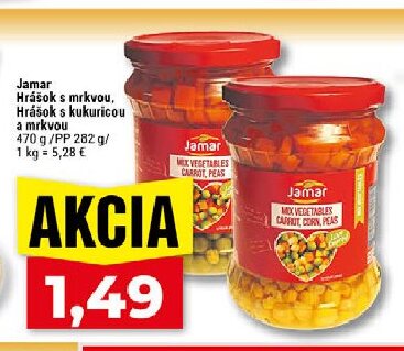 Jamar Hrášok s mrkvou, Hrášok s kukuricou a mrkvou