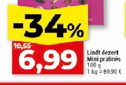 Lindt dezert Mini pralines