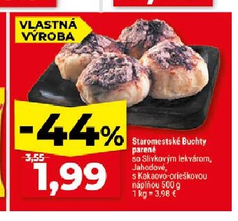 Staromestské Buchty parené