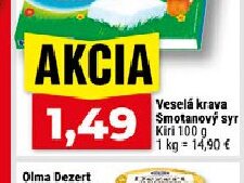 Veselá krava Smotanový syr Kiri