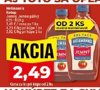 Hellmann's Kečup Jemný, Jemne pálivý