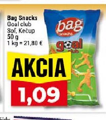 Bag Snacks Goal club Soľ, Kečup