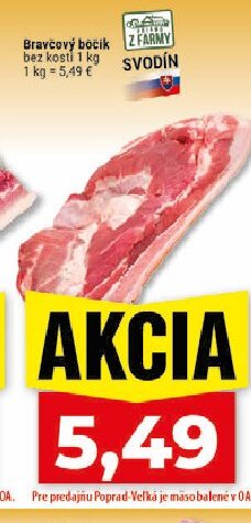 Bravčový bočik bez kosti