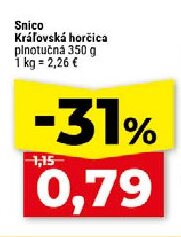 Snico Kráľovská horčica plnotučná