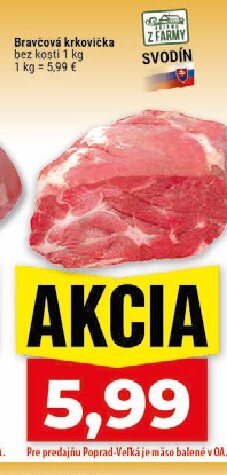 Bravčová krkovička bez kosti