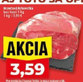 Bravčová krkovička bez kosti