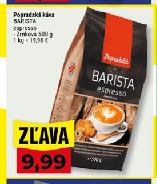 Popradská káva BARISTA espresso zrnková
