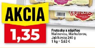 Frutosky s náplňou Malinová, Marhuľová, Jablková