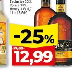 Božkov Rum Republica Exclusive Solera Honey