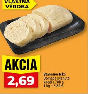 Staromestská Domáca kysnutá knedľa