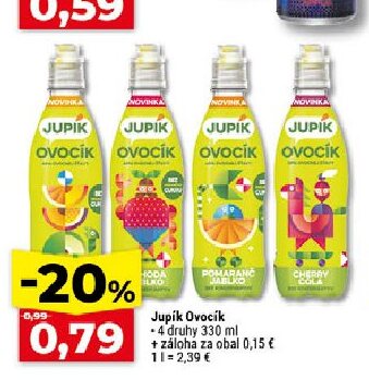 Jupik Ovocik - 4 druhy