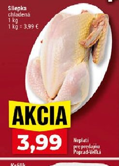 Sliepka chladená