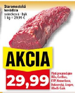 Staromestská hovädzia sviečková býk