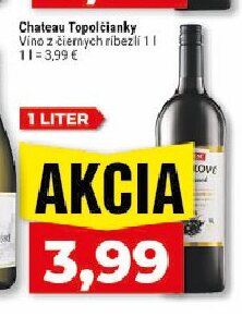 Chateau Topoľčianky Víno z čiernych ríbezlí