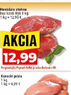 Hovädzie stehno bez kosti Býk