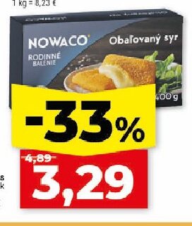 Nowaco Predsmažený obaľovaný syr