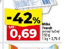 Milko Tvaroh jemný tučný