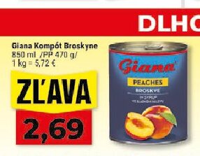 Giana Kompót Broskyne