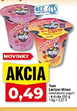 Tami Lactose Minus smotanový jogurt