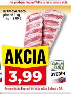 Bravčové rebro ploché