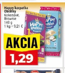 Happy karpatka Oblátky Kokosové, Brownie