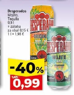 Desperados Mojito, Tequila