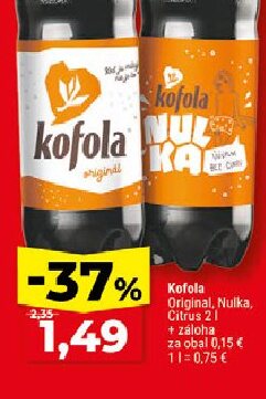 Kofola Original, Nulka, Citrus