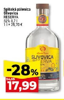 Spišská pálenica Slivovica RESERVA