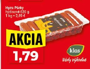 Hyza Párky hydinové