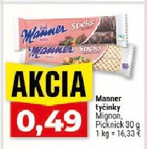 Manner tyčinky Mignon, Picnik