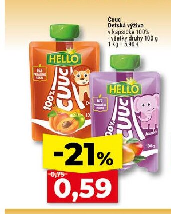 Guuc Detská výživa v kapsičke 100%