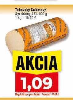 Tekovský Salámový Syr údený