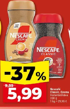 Nescafé Classic, Crema Instantná káva