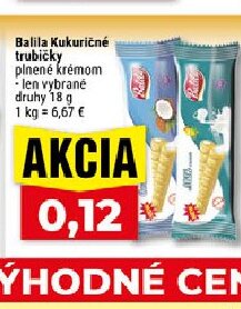 Balila Kukuričné trubičky plnené krémom