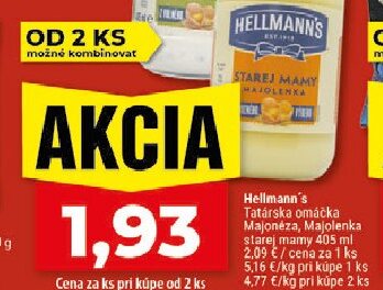 Hellmann's Tatárska omáčka Majonéza, Majolenka starej mamy