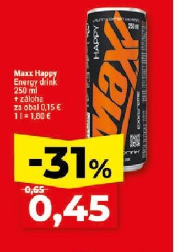 Maxx Happy Energy drink