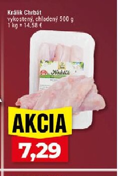 Králik Chrbát vykostený, chladený