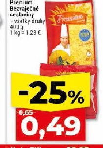 Premium Bezvaječné cestoviny