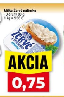 Milko Žervé nátierka