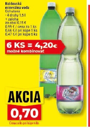 Baldovská minerálna voda Ochutená