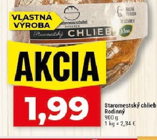 Staromestský chlieb Rodinný