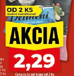 Pelmene Mrazené bezvaječné cestoviny s mäsovou náplňou