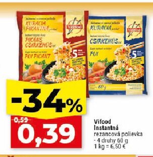 Vifood Instantná rezancová polievka