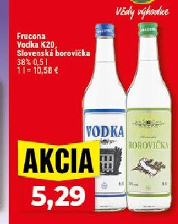 Frucona Vodka K20, Slovenská borovička