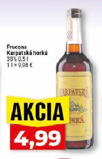 Frucona Karpatská horká