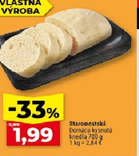 Staromestská Domáca kysnutá knedľa